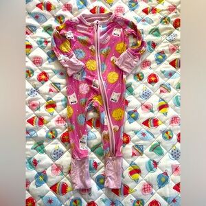 Little Sleepies Milk and Cookies Zippy Pajamas 0-3